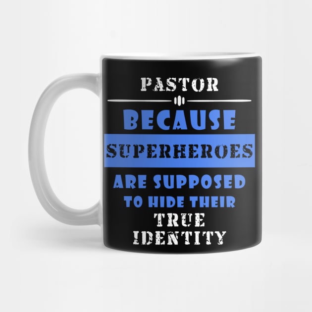 Church Pastor Funny Superhero by 4Craig